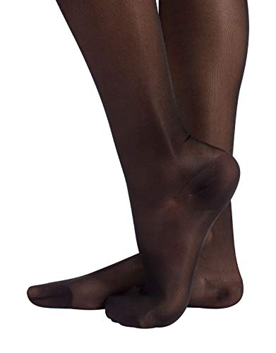 MEDIAS A COMPRESIÓN FUERTE | MEDIAS AUTOADHESIVAS | 140 DEN 15-21 mm/Hg | S, M, L, XL NEGRO, NATURAL | CALCETERÍA ITALIANA | (S, NEGRO)