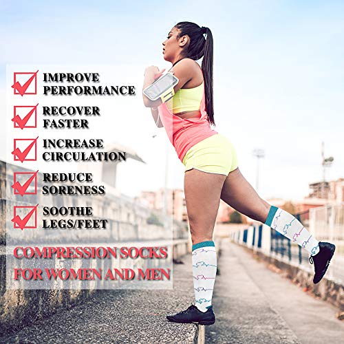 Medias de Compresión Gradual (15-20mmHg) Aumenta Resistencia (SET 8,L/XL)