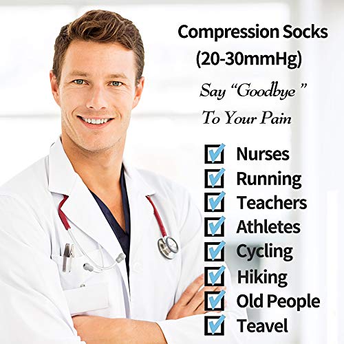 Medias de Compresión Gradual (15-20mmHg) Aumenta Resistencia (SET 8,L/XL)