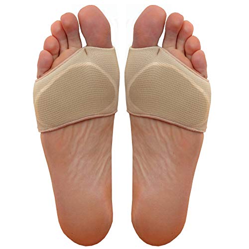 Medipaq Almohadilla de Gel para Soporte de Metatarso – Almohadilla Metatarsal de Alivio del Dolor de la Bola del Pie – Plantillas de Gel que Pueden Usarse Sin Zapatos – 1x Par – Talla Euro 36-41