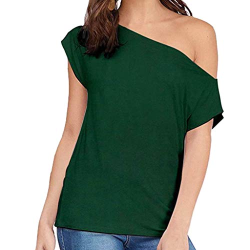 MEIbax Mujer Camiseta Tirantes Verano/Hombro sin Tirantes Color sólido/Mujeres Camisetas sin Mangas Tank Tops Dama Blusa Camisas Chaleco Deportiva Deporte Gimnasio Casual Suelta