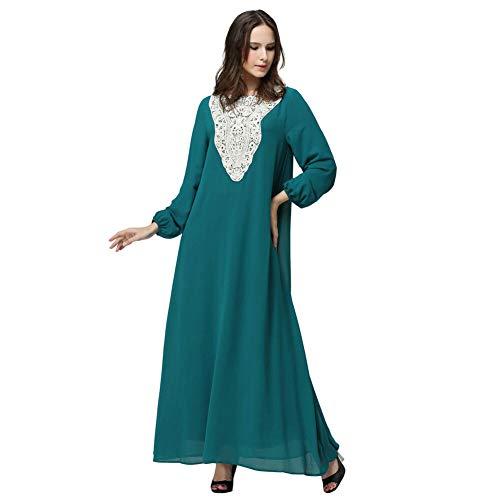 Meijunter Vestido de Mujer Musulmana - Elegante Traje Arabe Ropa Etnica Islámico de Abaya