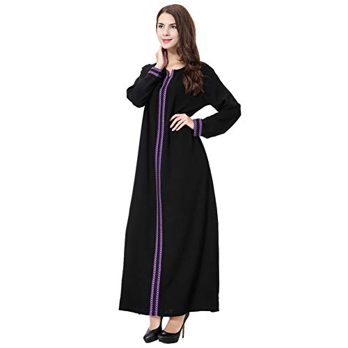 Meijunter Vestido de Mujer Musulmana - Traje Árabe Dubai Abaya Ropa Islámica Kaftan