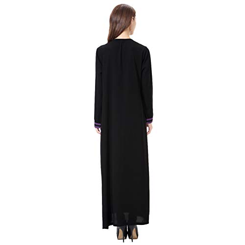 Meijunter Vestido de Mujer Musulmana - Traje Árabe Dubai Abaya Ropa Islámica Kaftan
