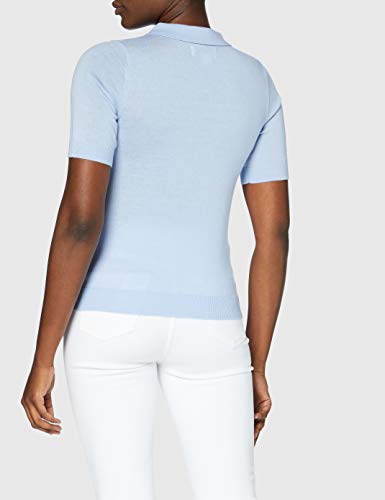 MERAKI Jersey de Lana Merino Mujer, Azul (Light Blue), 40, Label: M