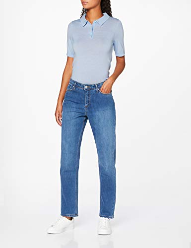 MERAKI Jersey de Lana Merino Mujer, Azul (Light Blue), 40, Label: M