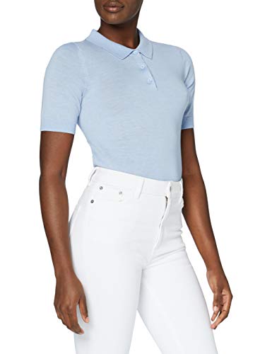 MERAKI Jersey de Lana Merino Mujer, Azul (Light Blue), 40, Label: M