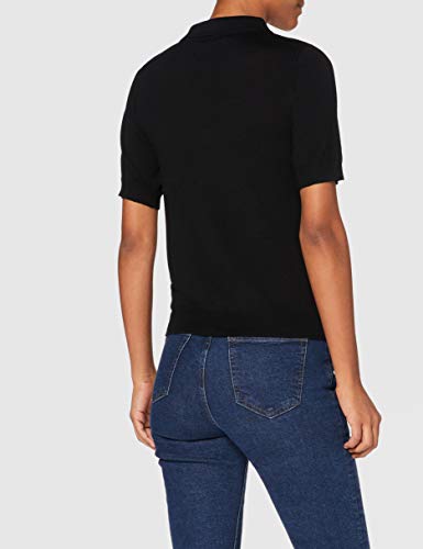 MERAKI Jersey de Lana Merino Mujer, Negro (Black), 36, Label: XS