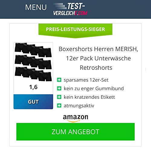 MERISH Juego de 8 calzoncillos Boxer para hombre, ropa interior para hombre, pantalones cortos, estilo retro, 216C Multicolor 216e - Set de 8 unidades, color negro y gris L