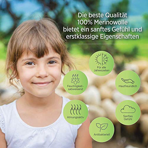 MeriWoolArt - Lana de merino 100 % para punto y ganchillo con hilo de 4-5 cm de grosor, lana de merino gruesa para bufanda, manta y cojín XXL, natural, 250 g