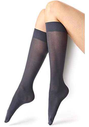 Merry Style Calcetines Medias Hasta la Rodilla Lencería Mujer MSSST8001 (Jeans Oscuros, Talla única)