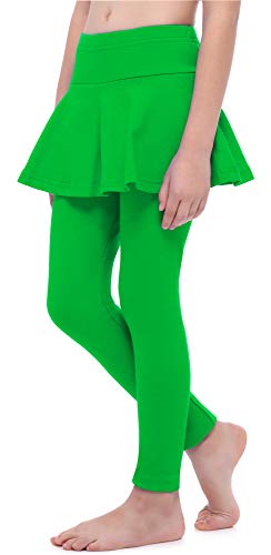Merry Style Leggings Mallas Largas con Falda Niña MS10-254 (Verde, 116 cm)
