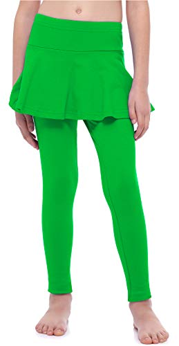 Merry Style Leggings Mallas Largas con Falda Niña MS10-254 (Verde, 116 cm)