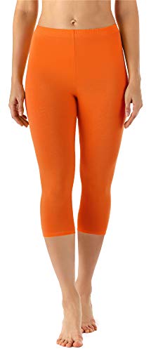 Merry Style Leggins 3/4 Mallas Deportivas Mujer MS10-144 (Naranja, L)