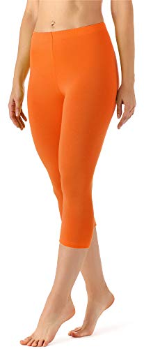 Merry Style Leggins 3/4 Mallas Deportivas Mujer MS10-144 (Naranja, L)