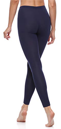 Merry Style Leggins Largos Mallas Deportivas Mujer MS10-198 (Azul Oscuro, L)