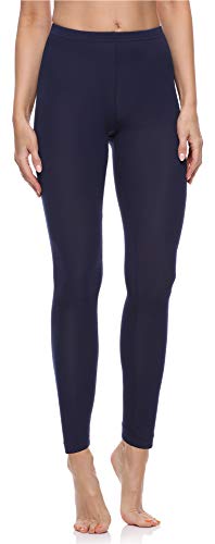 Merry Style Leggins Largos Mallas Deportivas Mujer MS10-198 (Azul Oscuro, L)