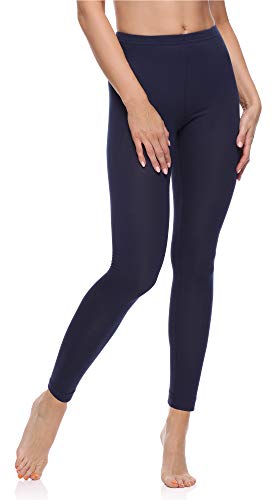Merry Style Leggins Largos Mallas Deportivas Mujer MS10-198 (Azul Oscuro, L)