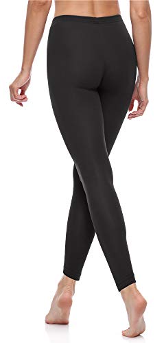 Merry Style Leggins Largos Mallas Deportivas Mujer MS10-198 (Negro, XXL)