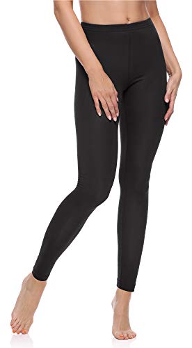 Merry Style Leggins Largos Mallas Deportivas Mujer MS10-198 (Negro, XXL)