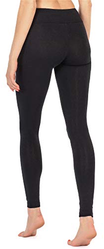 Merry Style Leggins Largos Mallas Deportivas Mujer MS10-221 (Negro, 4XL)