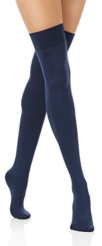 Merry Style Medias Largas Muslo Lencería Mujer MSSST8002 (Marina, Talla única)