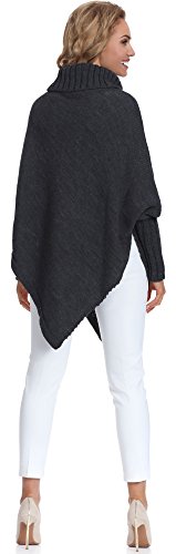 Merry Style Poncho Ropa Mujer M83N4 (Grafito, One Size)