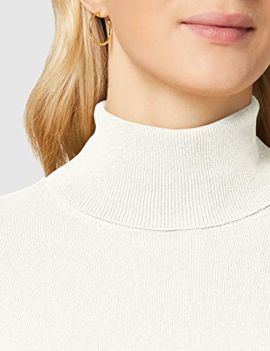 Mexx Roll Neck Sweater Cashmere Blend suéter, Blanc De Blanc, M para Mujer