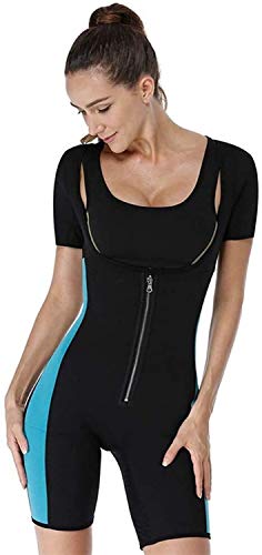 MFFACAI Deportes Aptitud Mono Mujer Sauna Sudor Traje Neopreno Adelgazante Fajas Completo Cuerpo Moldeador Adecuado por Ejercicio Rutina De Ejercicio Gimnasio Disfraz (Size : XXL)