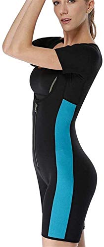 MFFACAI Deportes Aptitud Mono Mujer Sauna Sudor Traje Neopreno Adelgazante Fajas Completo Cuerpo Moldeador Adecuado por Ejercicio Rutina De Ejercicio Gimnasio Disfraz (Size : XXL)