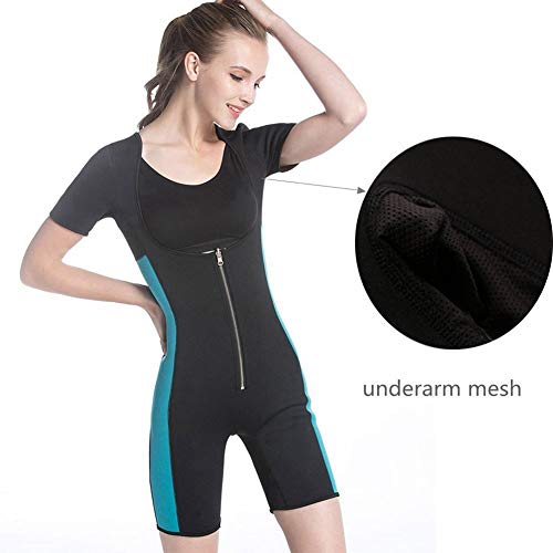 MFFACAI Deportes Aptitud Mono Mujer Sauna Sudor Traje Neopreno Adelgazante Fajas Completo Cuerpo Moldeador Adecuado por Ejercicio Rutina De Ejercicio Gimnasio Disfraz (Size : XXL)