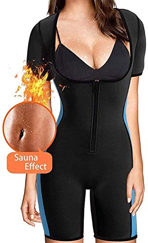 MFFACAI Deportes Aptitud Mono Mujer Sauna Sudor Traje Neopreno Adelgazante Fajas Completo Cuerpo Moldeador Adecuado por Ejercicio Rutina De Ejercicio Gimnasio Disfraz (Size : XXL)