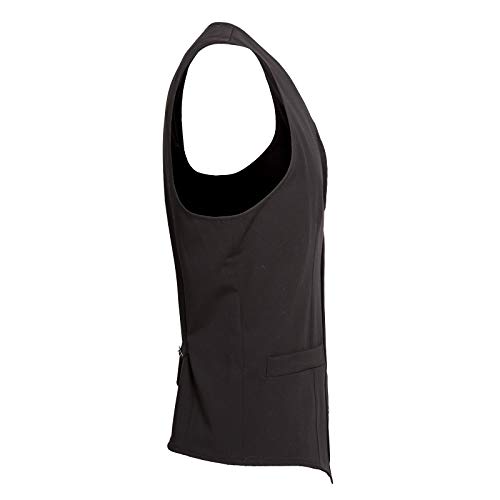 MForshop Chaleco para hombre sin mangas de sastre con botones de S a 3XL a608md69 Negro XXXL