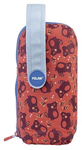 MILAN Kit 4 Estuches Con Contenido Net&lit Rosa Estuches, 22 cm, Rosa