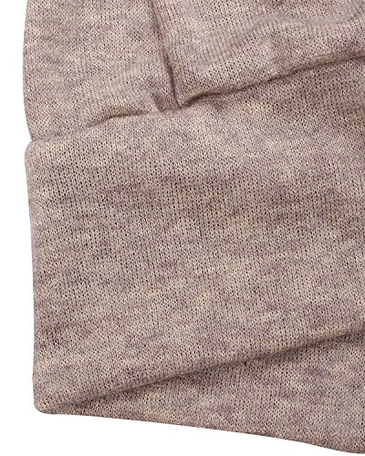 Minetom Mujer Otoño Invierno Moda Suéter Largo Off Shoulder Jersey Prendas de Punto de Cuello Barco Sweater Mangas Largas Camiseta Jumper Blous Z Vino Rojo ES 36