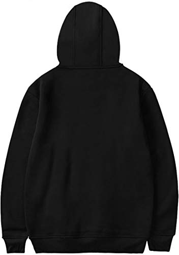 MINIDORA Sudadera con Capucha para Hombre Darling in The FRANXX Zero Two 02 Jersey de Moda Estampado de Manga Larga Sudaderas Unisex L,1 Negro 48234