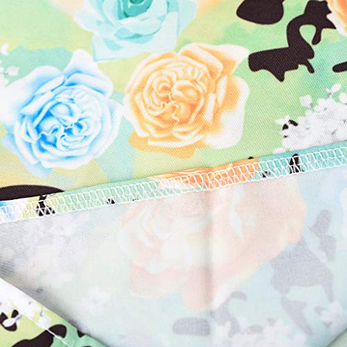 MINXINWY Vestidos de Verano Mujer 2036, Vestidos Noche Elegante Vestidos Mujer de Boda Vestido de Mujer de Estampado Vestido de Chaleco de impresión de la Honda de señoras