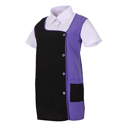 MISEMIYA - Delantal Casaca Delantal Impermeable - Ref.630 (Lila, XS)