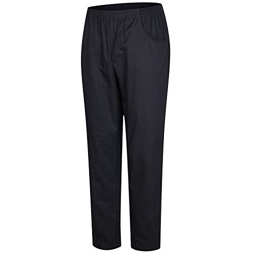 MISEMIYA - PANTALÓN Sanitarios Unisex Cintura ELÁSTICA Uniforme Laboral MÉDICO Enfermera Limpieza Veterinaria SANIDAD HOSTELERÍA- Ref.8312 - XL, Negro