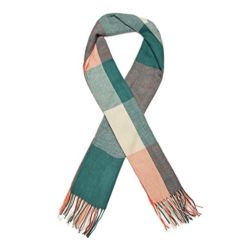 Miss Lulu Bufanda Mujer Invierno Caliente Mantas Cozy Pashmina Chal Grande Larga Tartán Enrejado Mantón 200 x 60cm