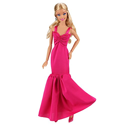 Miunana 5X Vestidos de Fiesta Hechos a Mano Ropas Estilo al Azar para Muñeca 11.5 Pulgaga / 28 - 30 cm Doll