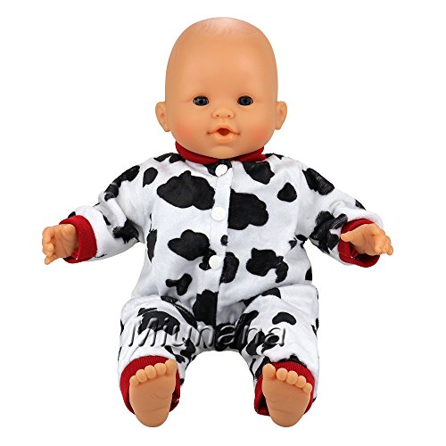 Miunana 5X Vestidos Verano Casual Ropas Fashion para 14- 16 Pulgadas Muñeca bebé