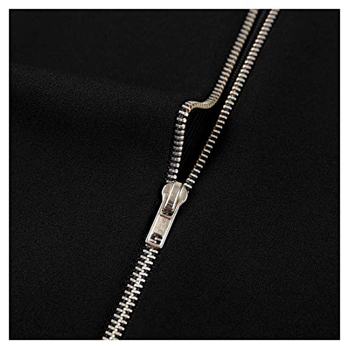 Miusol Negocios Peplum Lápiz Vestido de Fiesta para Mujer Negro Medium