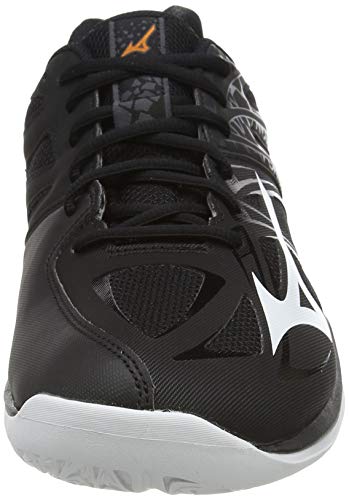 Mizuno Thunder Blade 2, Zapatillas de vóleibol Hombre, Negro/Blanco/Ébano, 37 EU