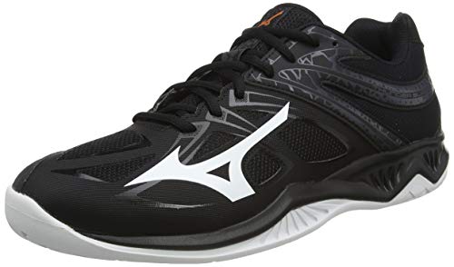 Mizuno Thunder Blade 2, Zapatillas de vóleibol Hombre, Negro/Blanco/Ébano, 37 EU
