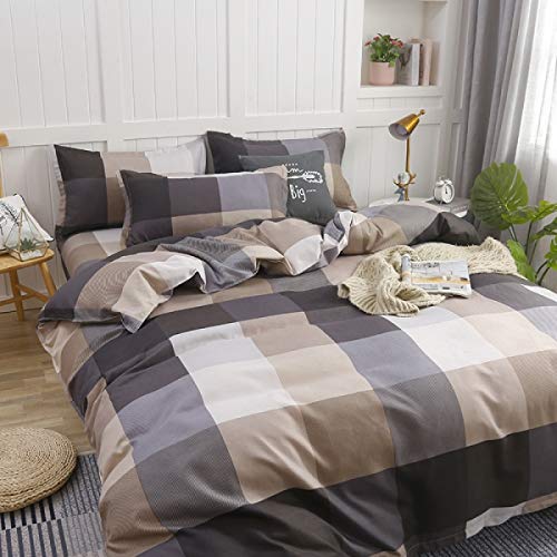 MMHJS Funda Nórdica Estampada De Estilo Europeo Adecuado para Cama Individual Y Cama Doble Disponible En 4 Tamaños, Suave Y Cómodo