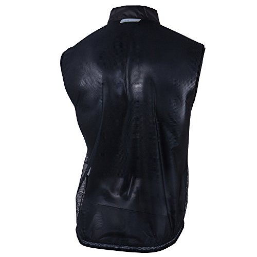 MOBEL SPORT Blink Chaleco Cortavientos, Hombre, Gris/Amarillo flúor, L