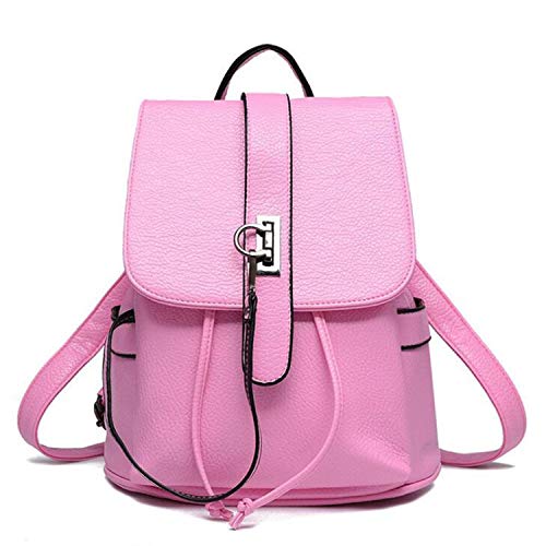 Mochila de Piel sintética para Mujer, Mochila Escolar para Adolescentes, niñas, Mochila Mediana para Mujer