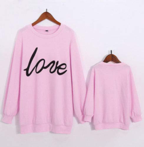Moda Madre e Hijo Madre Cuello Redondo Manga Larga Sudadera Casual Accesorio Familiar Ropa