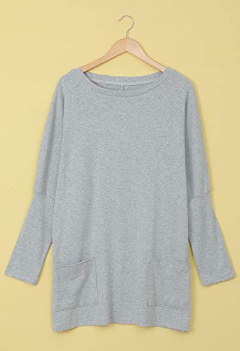 Modasua Camisetas de Manga Larga para Mujer Blusas y Camisas de Mujer Manga Larga Elegante Camisa Camiseta Larga Casual Túnica Tops Jersey Largo